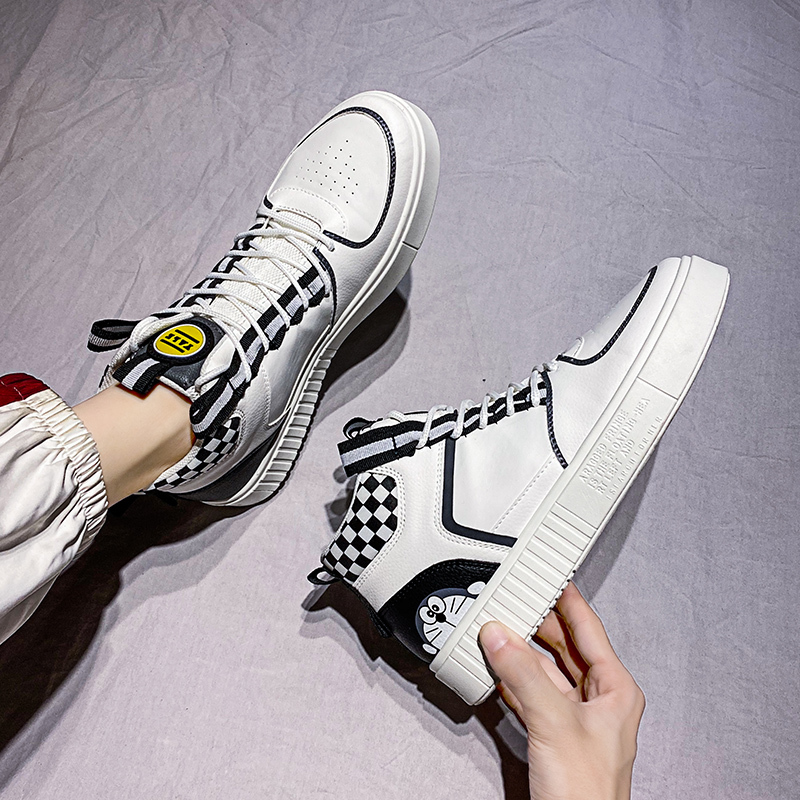 

2020 Hot Style Trend Leisure Male Footwear Breathable Comfortable Sneaker Lace Up Hard-Wearing Outdoor Board Shoes, Black