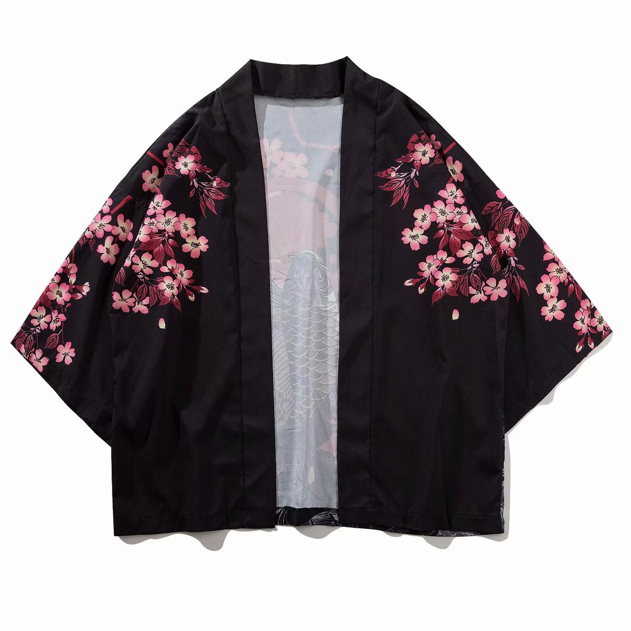 

2021 New Aelfric Eden Koi Carp Print Hip Hop Shirts Men Harajuku Streetwear Short Sleeve Summer Cotton Oversize Loose Beach Shirt Cvmq, Black