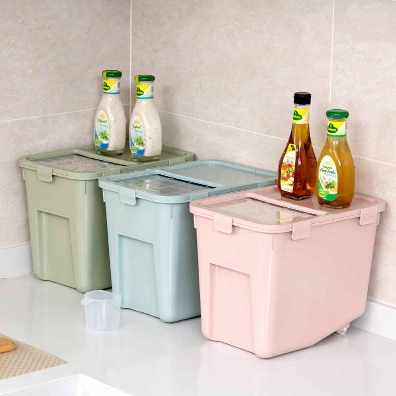 

Large Kitchen Rice Container Rice Storage Box Case Flour Grain Cereal Container Dust-Proof Waterproof Kitchen Organizer
