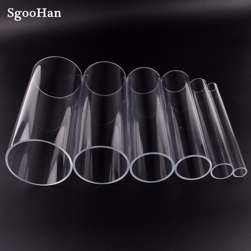 

1pc O.D 50~110mm Transparent Acrylic Aquarium Fish Tank Pipe Plexiglass Water Supply Tube Home Garden DIY Watering Fittings 32CM, Outer dia 50mm