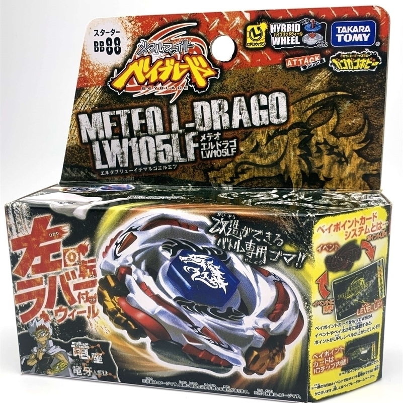 

TAKARA TOMY BEYBLADE METAL FUSION BB-88 Meteo L Drago LW105LF+LAUNCHER L 210128