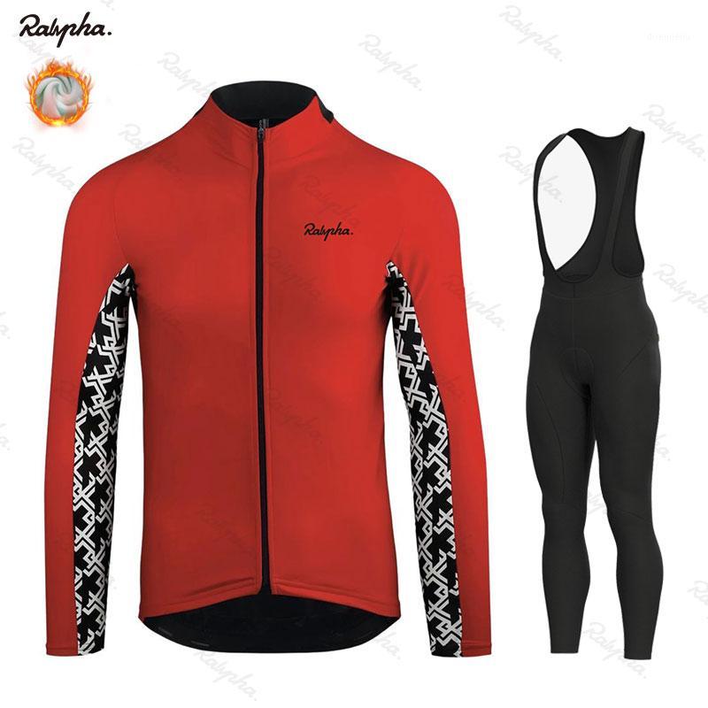 

Ralvpha Pro Team Cycling Jersey Men's Winter Thermal Fleece Cycling Clothing Bike Pant Set MTB Ropa Ciclismo Maillot Wear1
