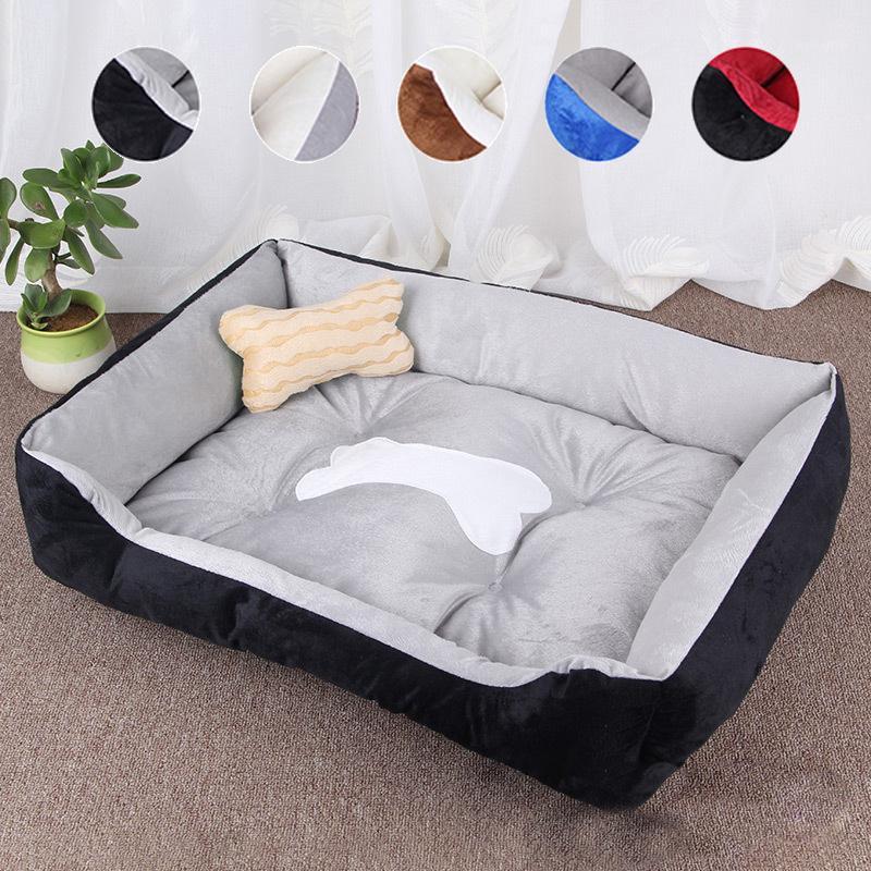 

Pet bed dog pillow beds mat pets sofa cat house puppy cooling blanket for large medium small dogs chihuahua bullterrier petshop1, Black grey 1