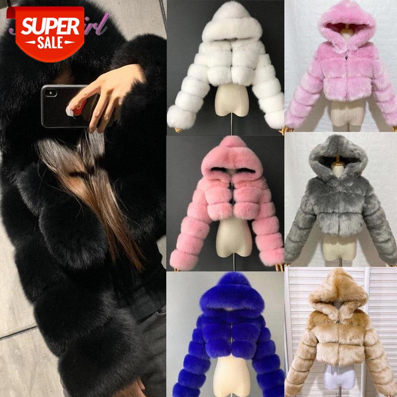 

Warm Thick Furry Fur Women Causal Faux Fur Long Sleeve Crop Jacket Coats Winter Fluffy Top Hoodies Outdoor Overcoats Plus Size #4d7t, Black;brown