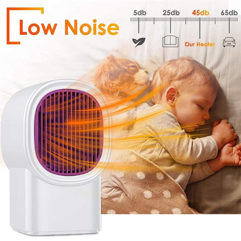 

Electric Heater 500W Portable Mini Desktop Warme Heater Fan Winter Warm For Car Home Office Ceramic Fast Heat Handy Super Quiet
