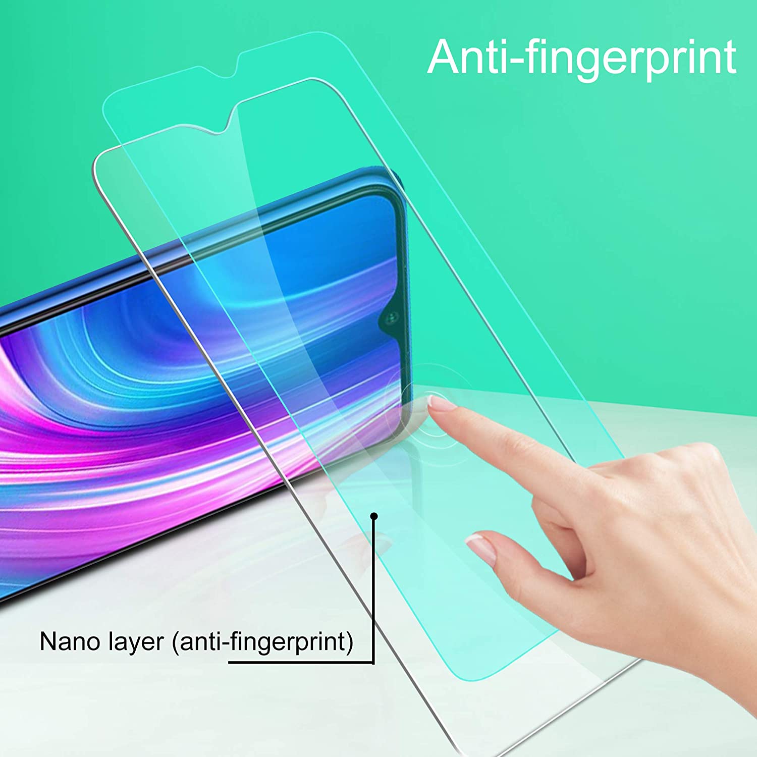 

Millet red rice 8 Pro toughened glass screen protection film scratch resistance (hd)