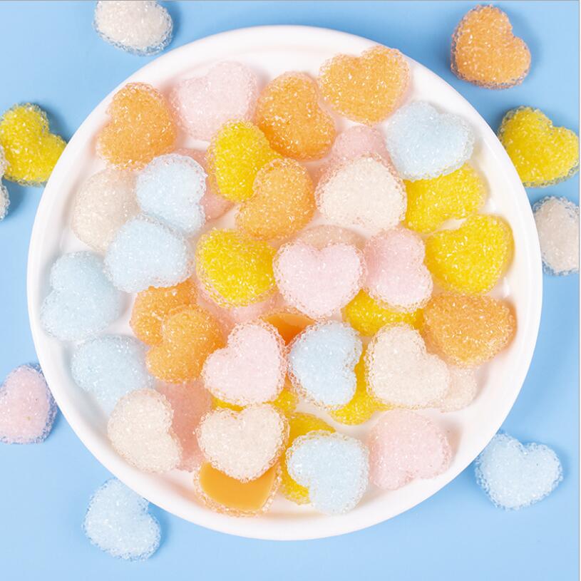 Craft Tools New resin accessories crystal sugar drill face love candy color net red DIY jewelry mobile phone shell material-image-643615150