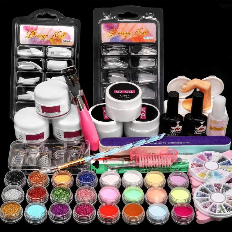 

Acrylic Powder Nail Kit, Shiny Glitter Nail Art Decoration Set Acrylic Tools