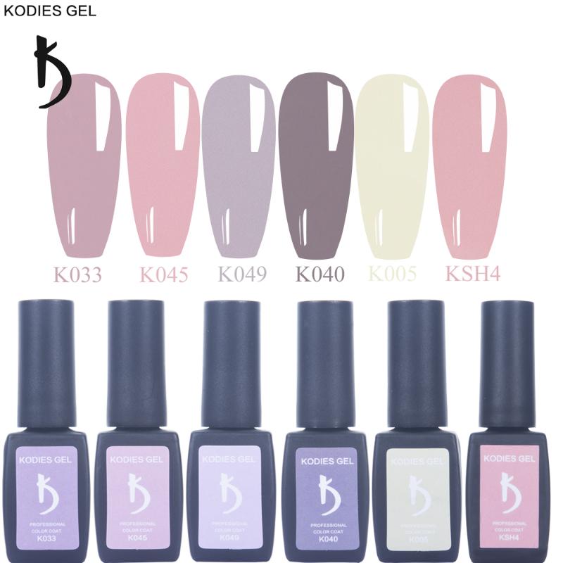 

KODIES GEL Polish Nude Pink Jelly UV Gel Nail Polish 8ML Organic Nails Manicure Soft Colored Fast Gellak for DIY Nailart Paint, K033 uv gel