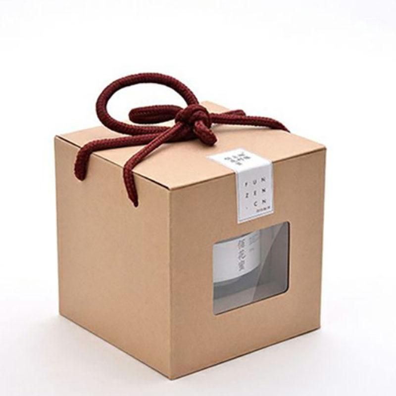 

Kraft Paper Box For Honey Cosmetics Soap Paper Storage Gift Package with holder in 10PCS/50PCS Free Shipping1