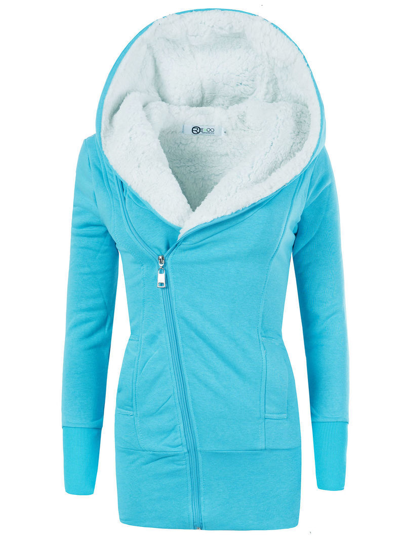 

2021 New Women Parkas Winter Long Warm Cotton Fleece Veet Coat Casual Womens Solid Slim Outwear Hooded Jackets Plus Size Oovk, Green