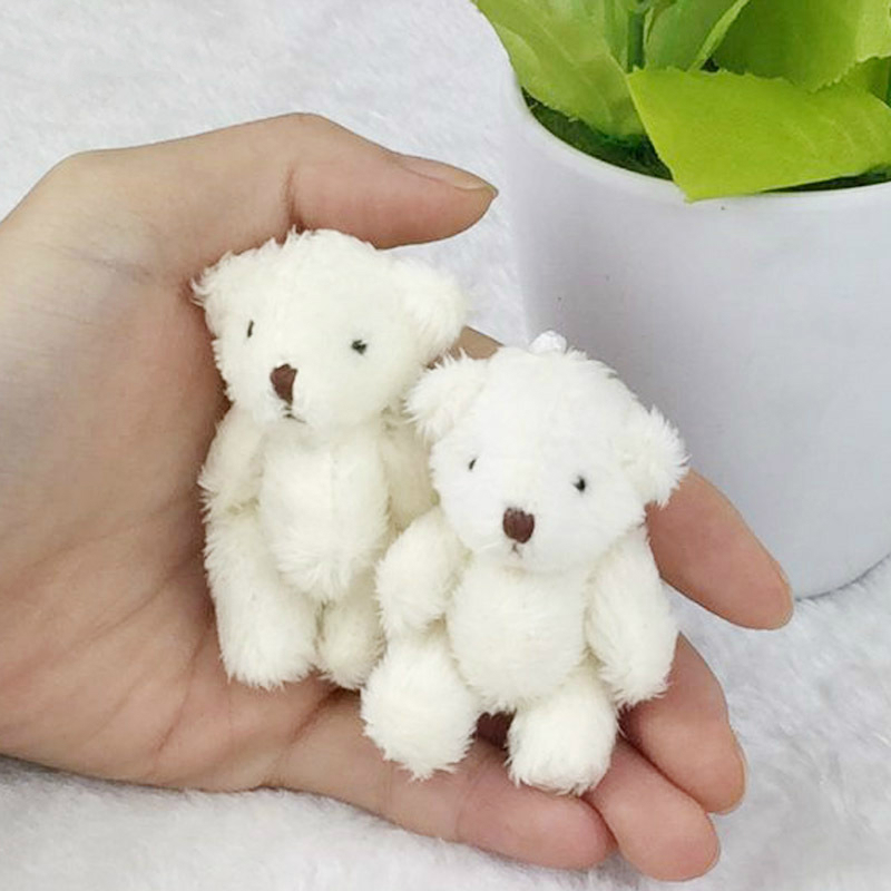 mini white teddy bears
