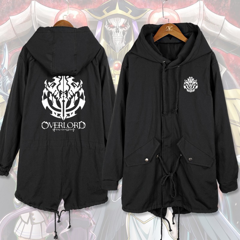 

2021 New Casual Men Anime Overlord Albedo Ainz Ooal Long Coat Hoodie Cosplay Trench Jacket Sweatshirt Thicken Overcoat G1qv