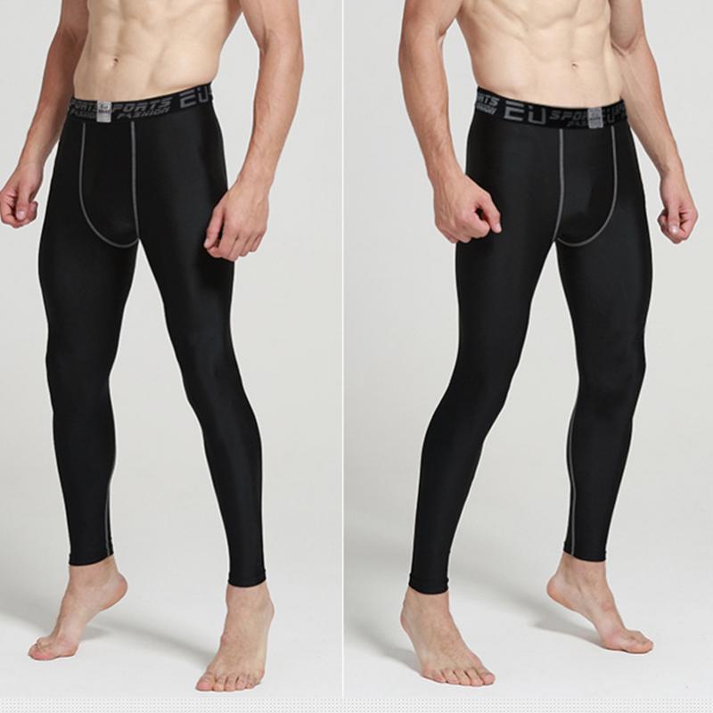 

Nice Black Mens Compression Pants Autumn Winter Casual Pants Capris Tights Skinny Leggings Bodybuilding Male Trousers 2XL 51