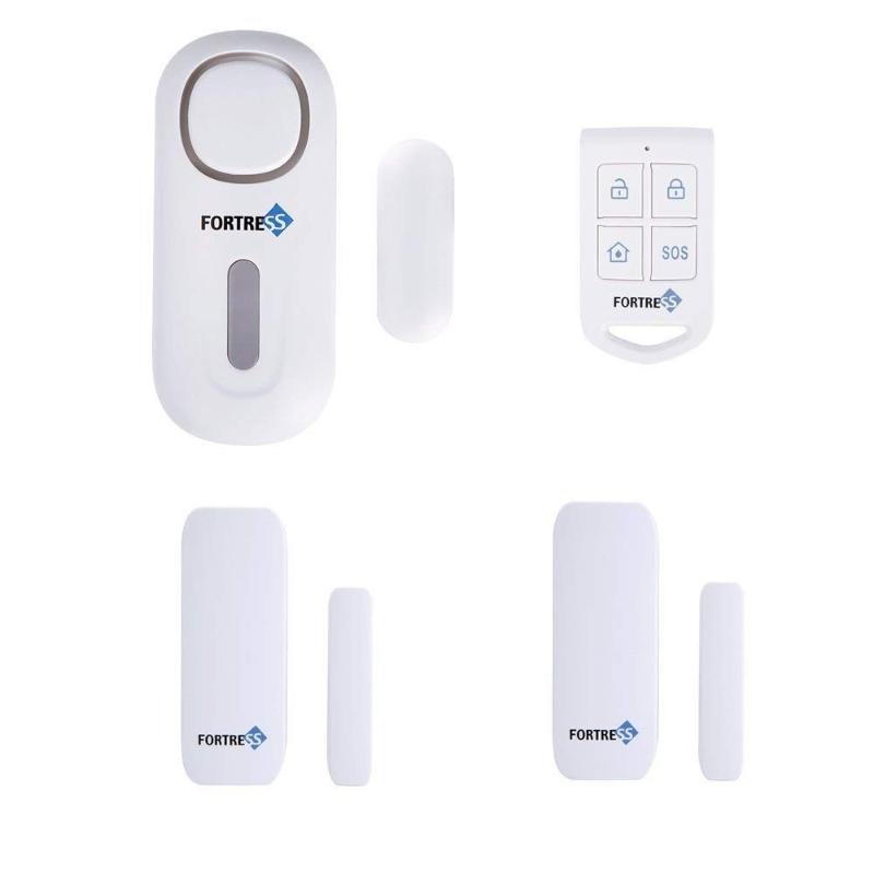 

Fortress Wireless All-in-One Personal Home and Business Security Alarm DIY Kit Door Sensor Motion Alarm System Guardian Remote