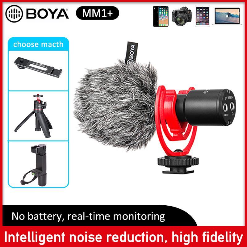

BOYA BY-MM1+ Video Record Microphone clip mic for recording android mobile canon vlogging DSLR camera smartphone1