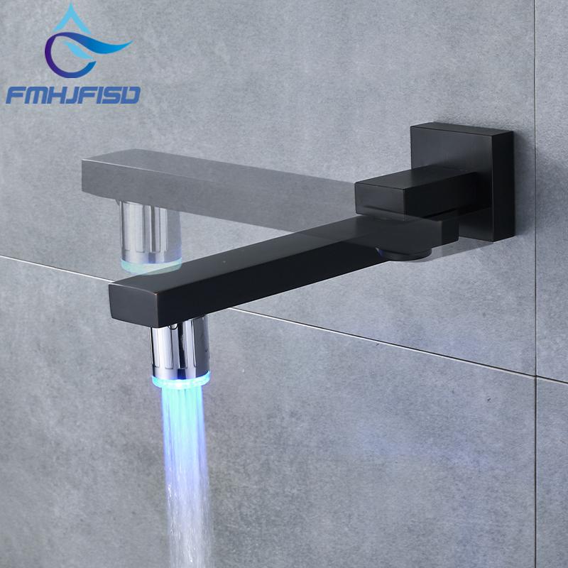 

Wall Mounted Fold Faucet Spout ORB Bathroom Faucet Spout with 360 Degree Rotation