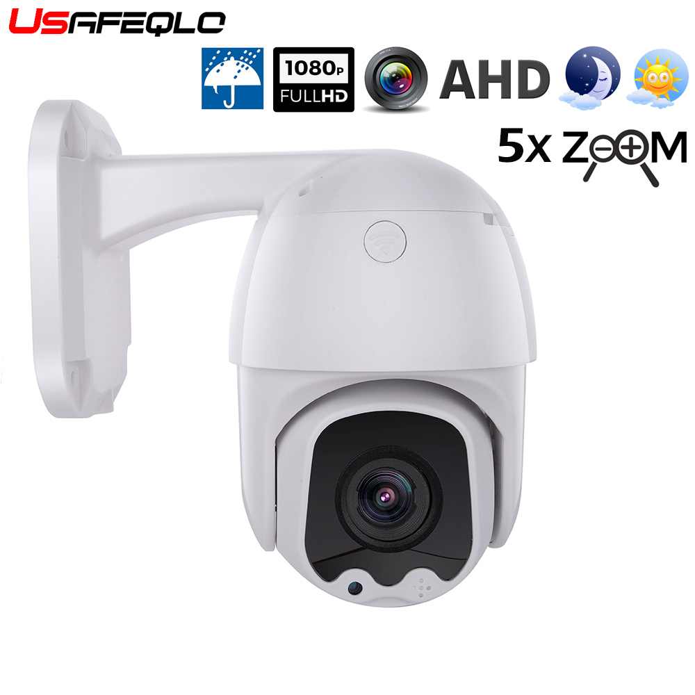 

CCTV Security Outdoor Mini ABS Dome AHD 1080P PTZ Camera XVI Control 2MP 6mm and 5X Zoom Coaxial PTZ control Day Night IR 30M