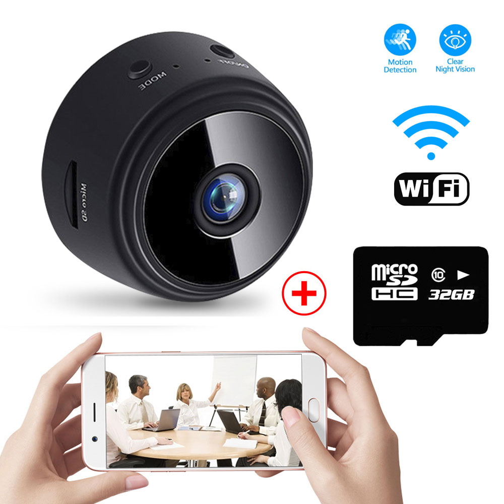 

HD Mini WiFi ip Camera Wireless Home Security car Dvr Night Vision P2P Motion Detect Mini Camcorder Loop Video Recorder