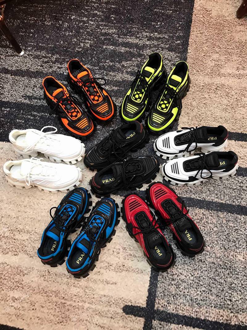 

2020 Men Low Top Casual Shoes Lates P Cloudbust Thunder Lace up Designer Shoes 19FW capsule series color matching platform sneakers