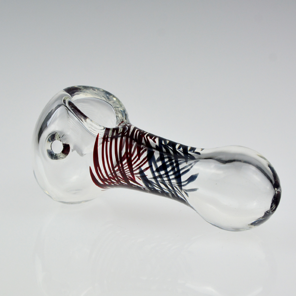 

4" Collectible Glass Pipe Thick Tobacco Spoon Hand Pipe Heady Glass Smoking Pipes Oil Burner Dry Herb Pipe Piece
