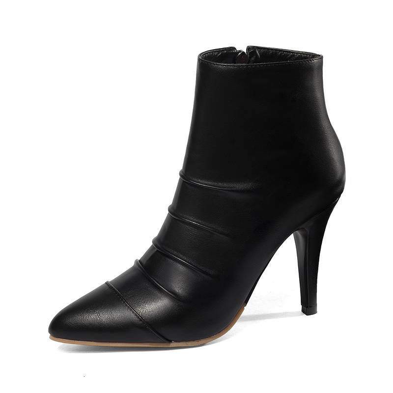 

2021 New Attacked Large 34-52 for Woman Toe to Keep Warm Autumn Sexy Winter Boots High Heels Shoes FNCD, White