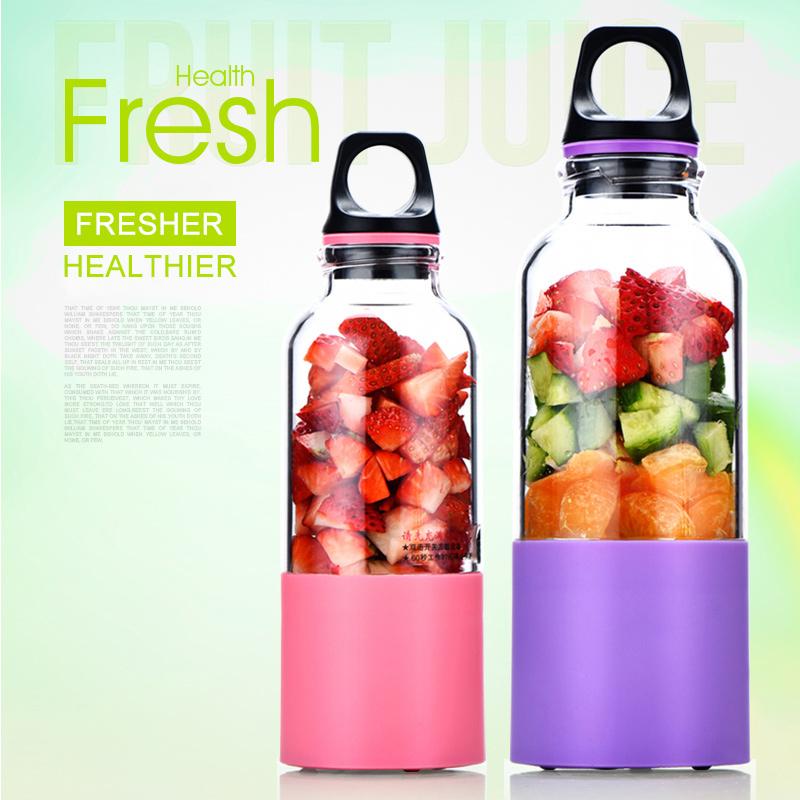 

500ML Portable Juicer Machine usb Electric Blender Smoothie Mini Blender Cup Fruit Maker Juice Extractor Orange Mixer