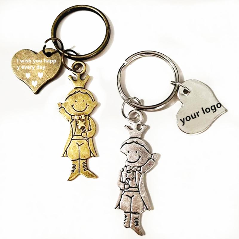 

Custom wedding birthday party heart shaped key ring lovers love key chain birthday gift souvenir Valentine's Day gift