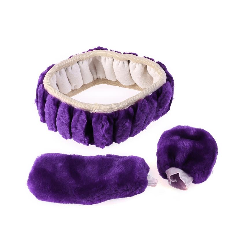 

New Winter Warm Thick Plush Steering Wheel Cover Handbrake Gear Covers Set