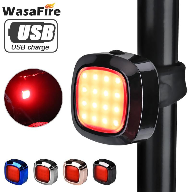 

Bicycle Tail Light Smart Brake Bike Taillight USB Rechargeable Bike Led Rear Lamp Night Warning Lighting