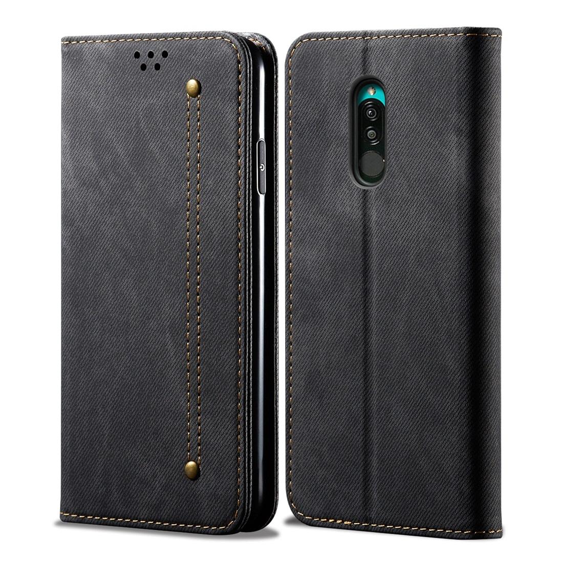 

For Xiaomi Redmi 8 Denim Texture Casual Style Horizontal Flip Leather Case with Holder Card Slots Wallet
