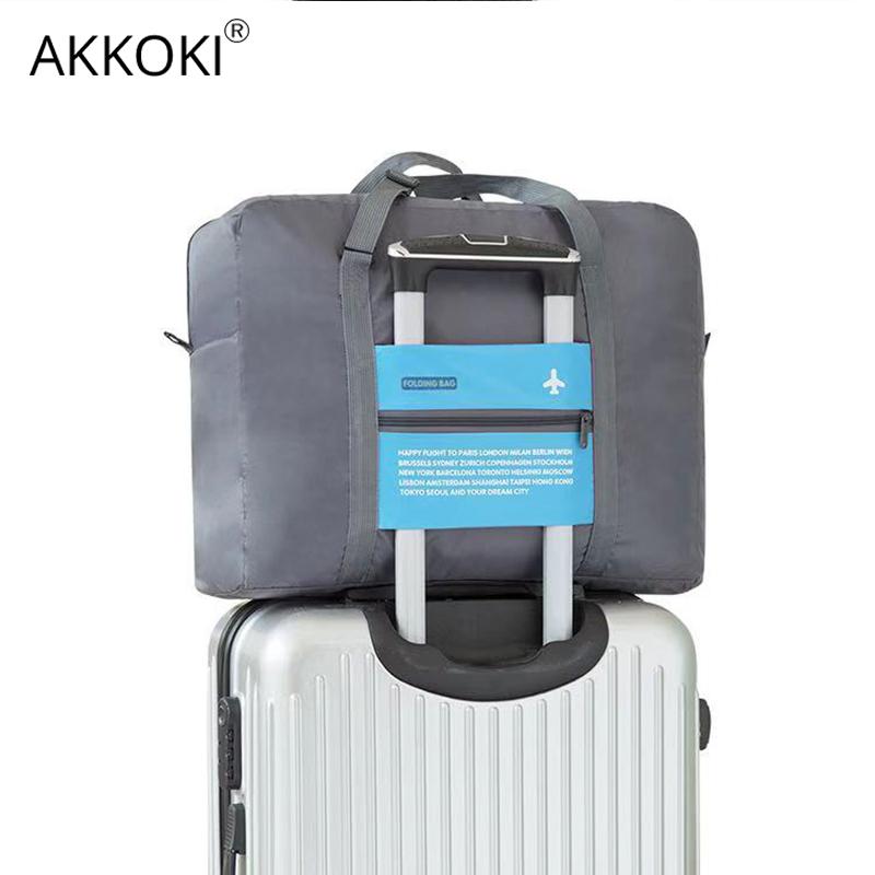 

WaterProof Luggage Large Capacity Travel Bag Nylon Handbags Organizer Clothes Storage Multifunction Aircraft Package