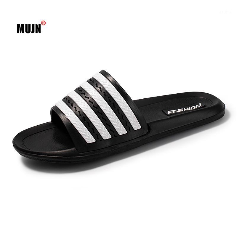 

Men's Slippers Women Couple Flip Flops Couple Shoes Summer Women Flip Flops Stripes Casual Sandals Soft Sole zapatos de hombre1, Black
