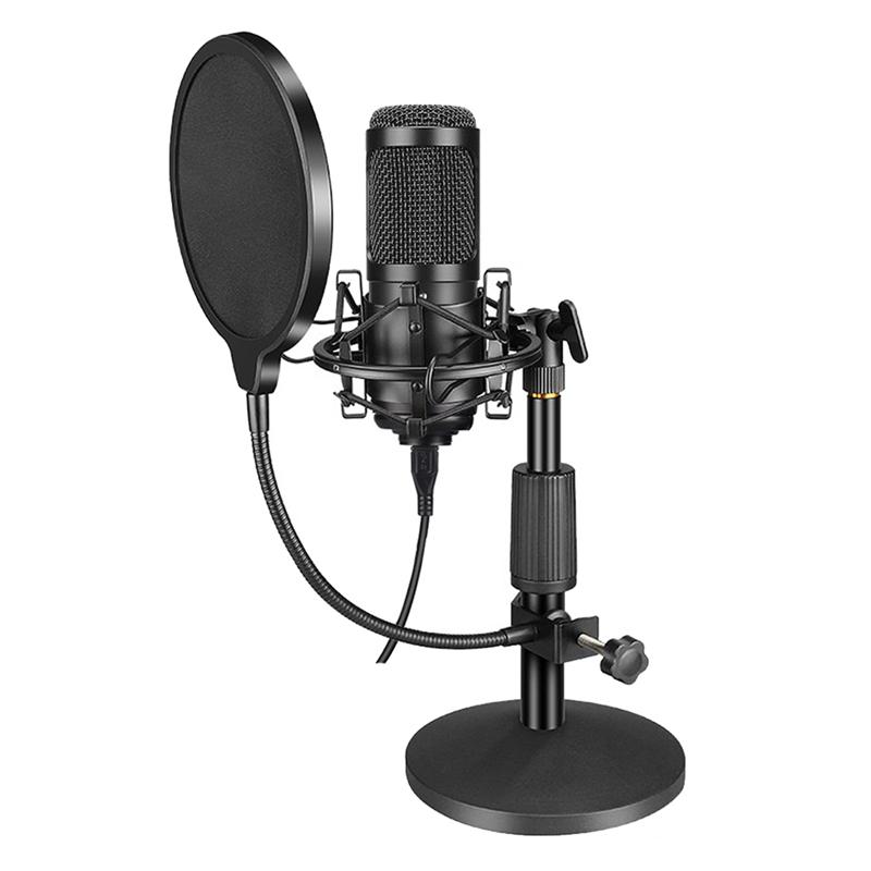 

USB Professional Condenser Microphone Kit with Tripod Computer for PC Phone Karaoke BM800 Studio Microphone