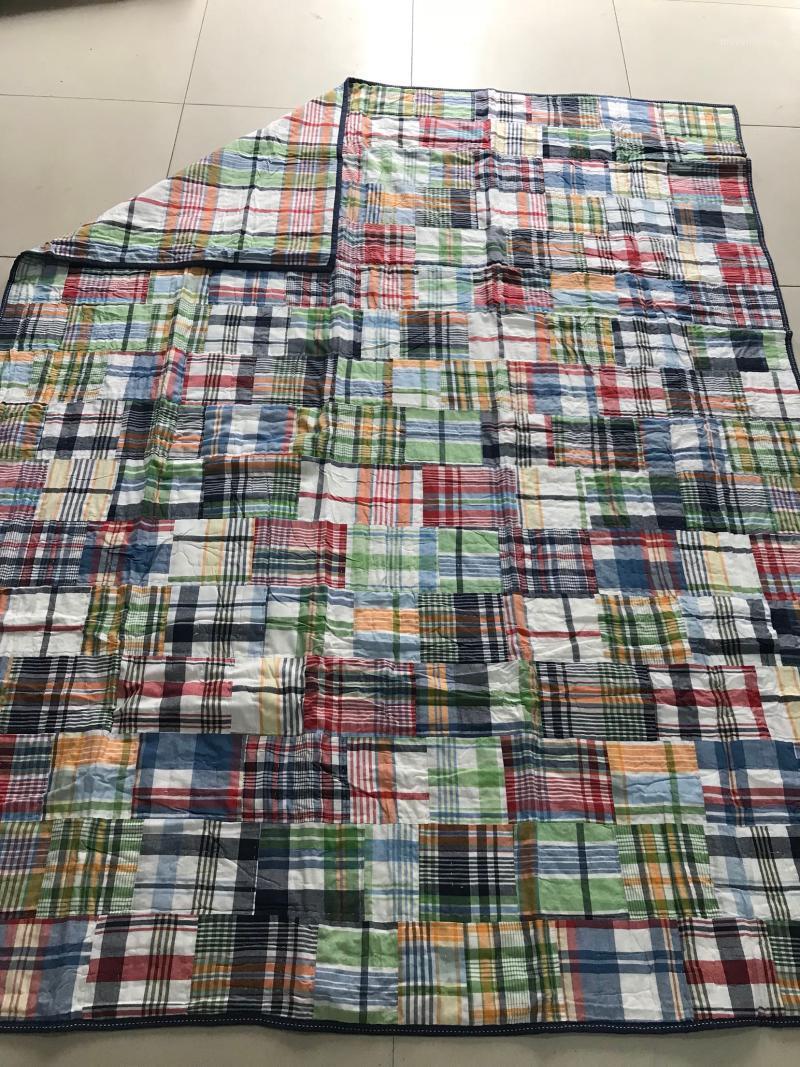 

mdaras Cotton Summer patchwork + manual quilting air conditioning quilt Wash quilt 2.4 kg comforts 100 cotton kids twin bed1, As pic