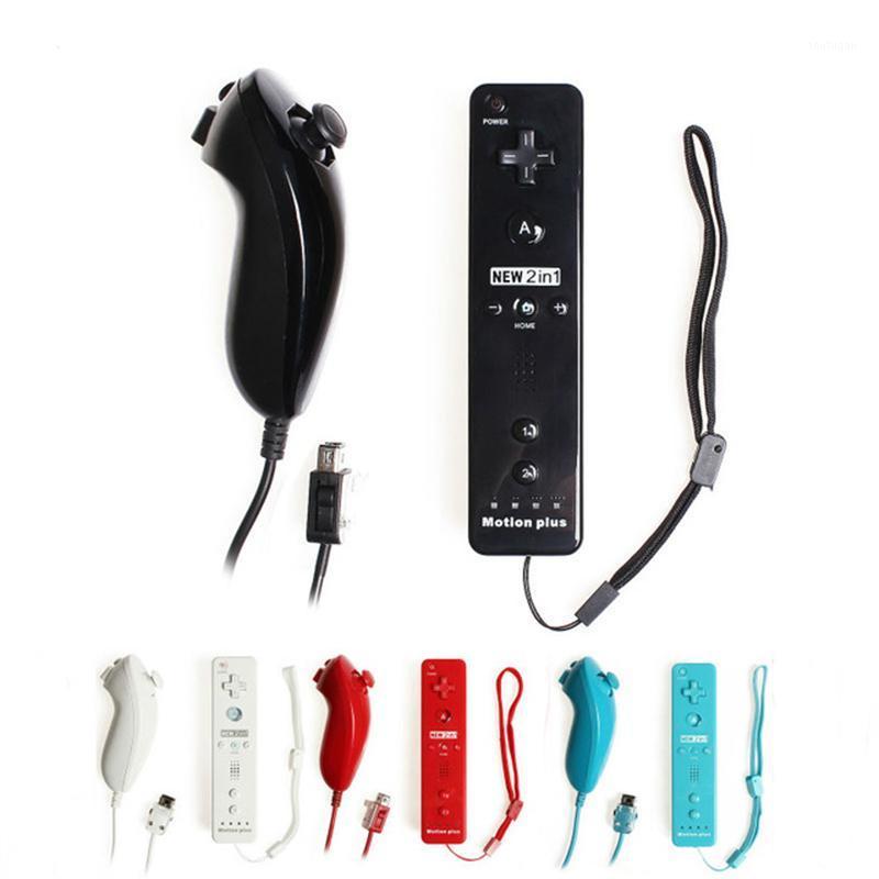 

2 in 1 Wireless Controle Built In Motion Plus Remote Controller For Wii Bluetooth Remote for Wii Game Accessories1