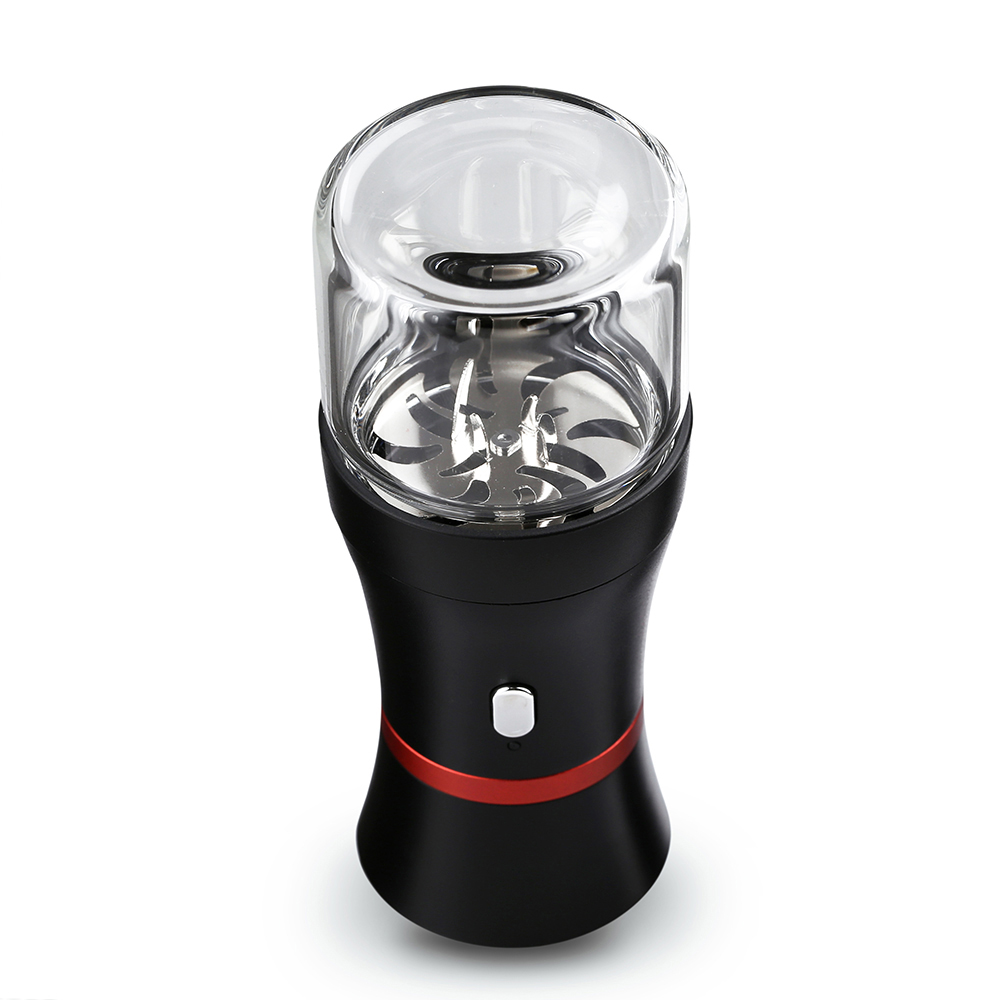 

Auto Electric Smoking Herb Grinder with Glass Visible Window 1100mah large capacity
