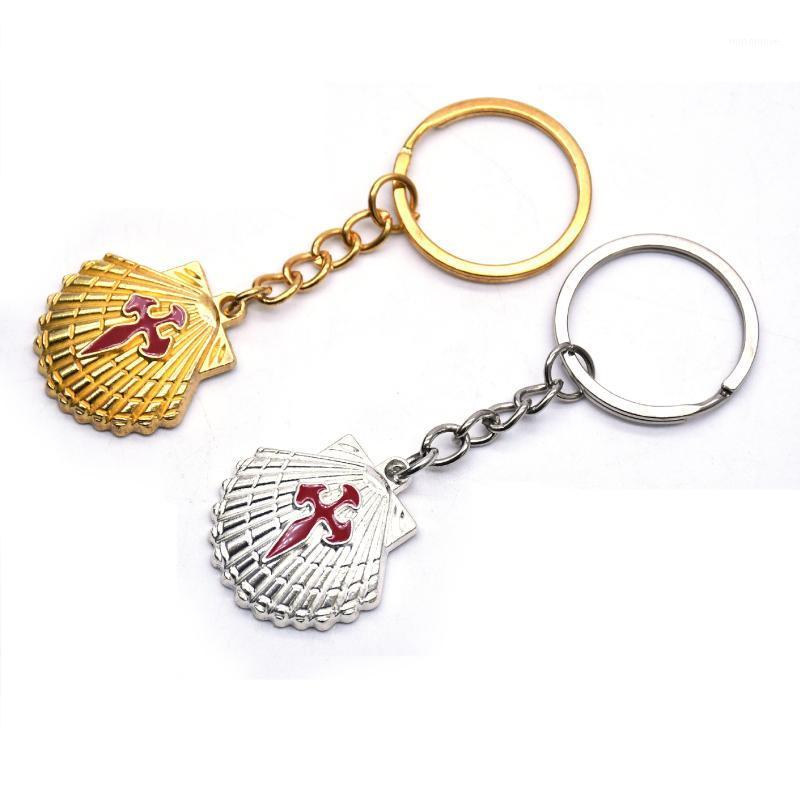 

Cross Keychain Santiago Keyring Shell Cross Gift kaychains1