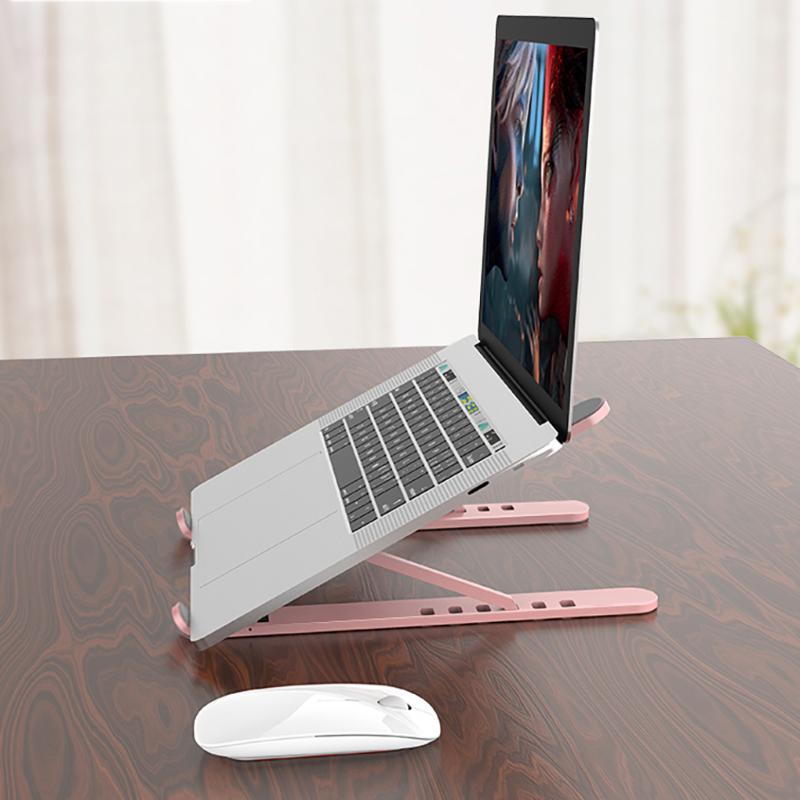 

Laptop Support Stand Adjustable Foldable Non-Slip Desktop Notebook Holder Riser Aluminum Tablet Bracket