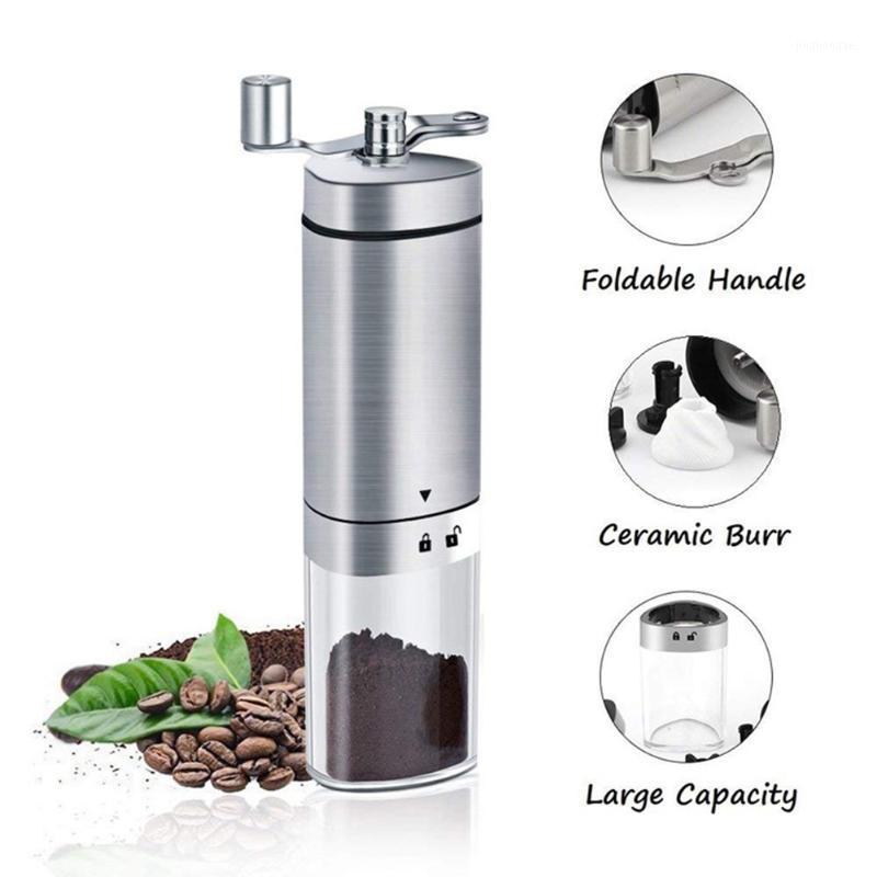 

Portable Hand-Cranked Coffee Grinder Mini Coffee Bean Grinders Stainless Steel Manual Crusher Mill Kitchen Gadgets1