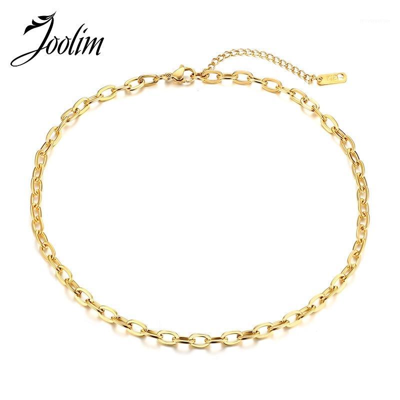 

JOOLIM High End Gold Finish Chunky Link Chain Necklace Stainless Steel Necklace Wholesale1