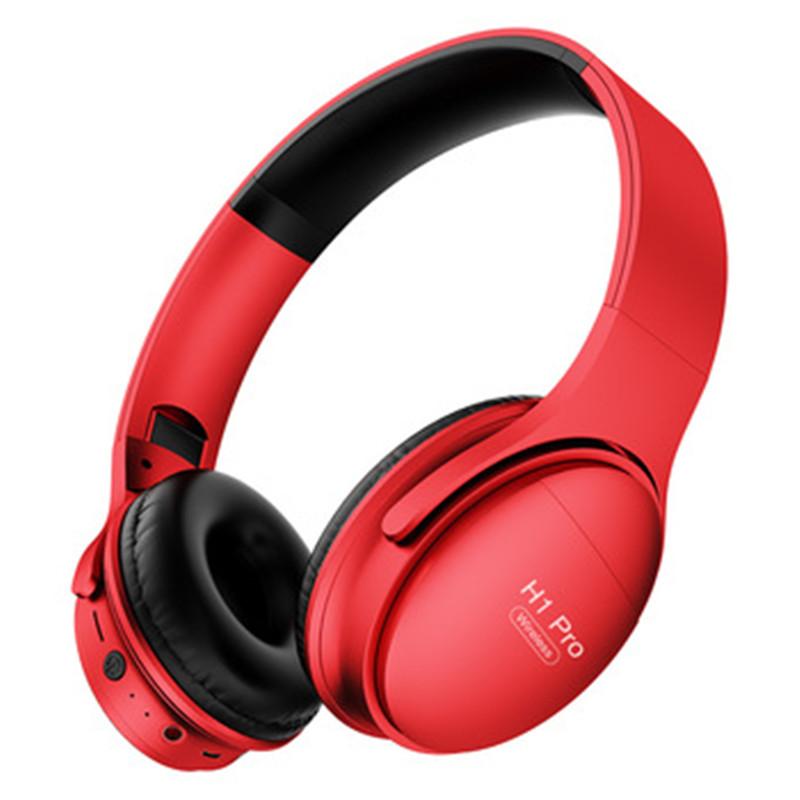 

Bluetooth 5.0 H1 PRO Wireless Long Lasting Working time Mobile Phones Headphone Stereo Music Headphones Headset, Red