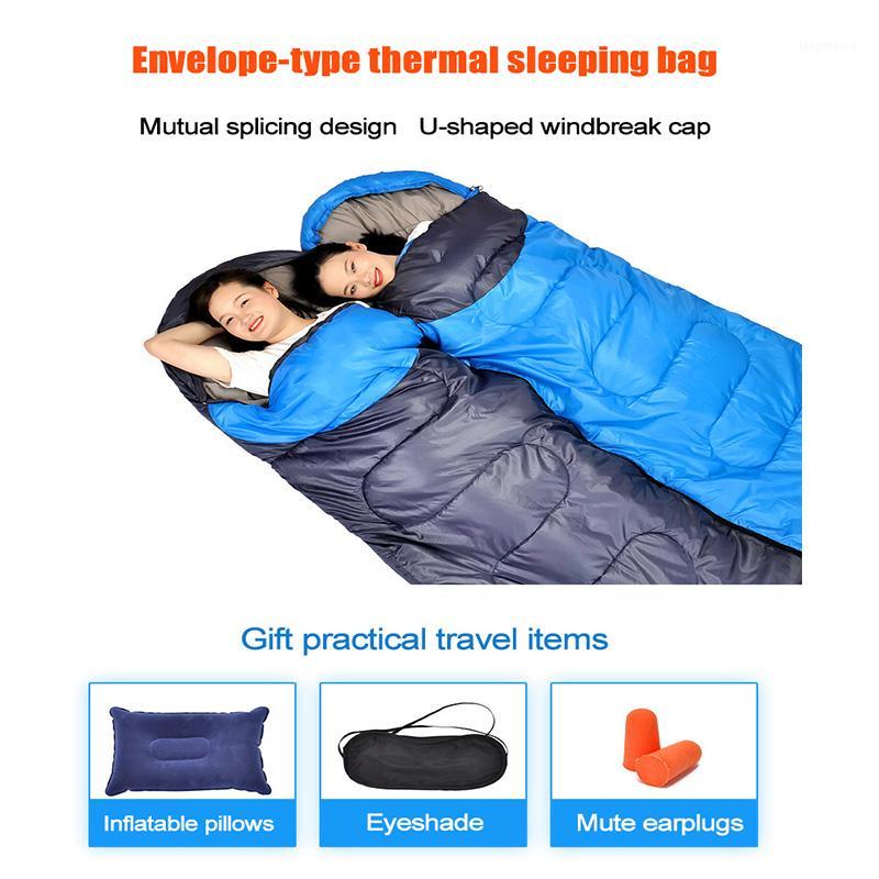 

Adult outdoor portable car travel bed sleeping bag winter thickening indoor camping adventure patchwork cotton sleeping bag1