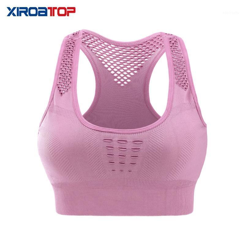 

Women Breathable Sports Bra,Absorb Sweat Shockproof Padded Sports Bra Top Athletic Gym Running Fitness Bras Yoga Tops1, Black