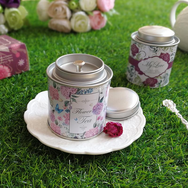 

Free Shipping 108pcs Unique Birthday Company Gifts Wedding Favors Tins Storage container European Flower vintage Tin Boxes