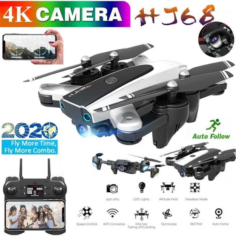 

HJ68 Foldable Profissional Drone With Camera 4K HD Selfie Auto Follow WiFi FPV Wide Angle RC Quadcopter Helicopter Toy S167 G9011