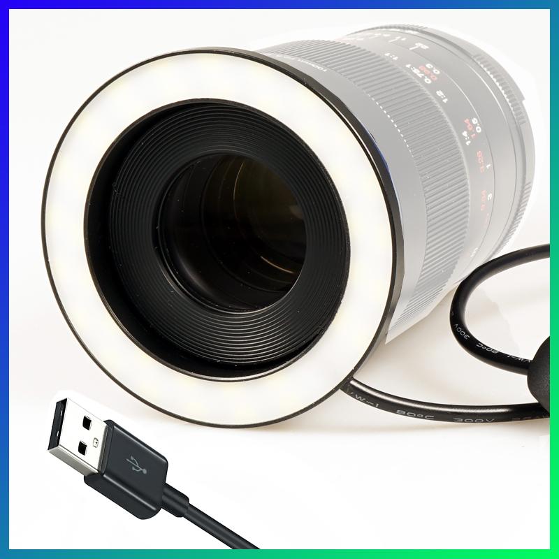 

LED Macro Ring Light for DSLR Camera Lens Includes Adapter Ring work with Power Bank Macro Photography Tools