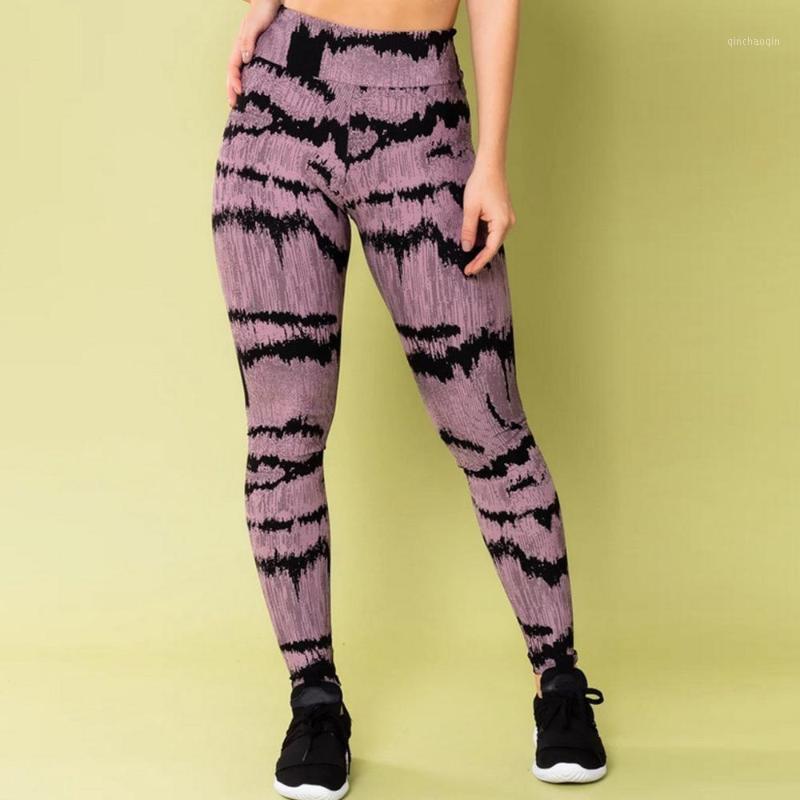 

Women Leggings Slim High Waist Elasticity Leggings Fitness Printing leggins Breathable Woman Pants Push Up Strength1, Purple