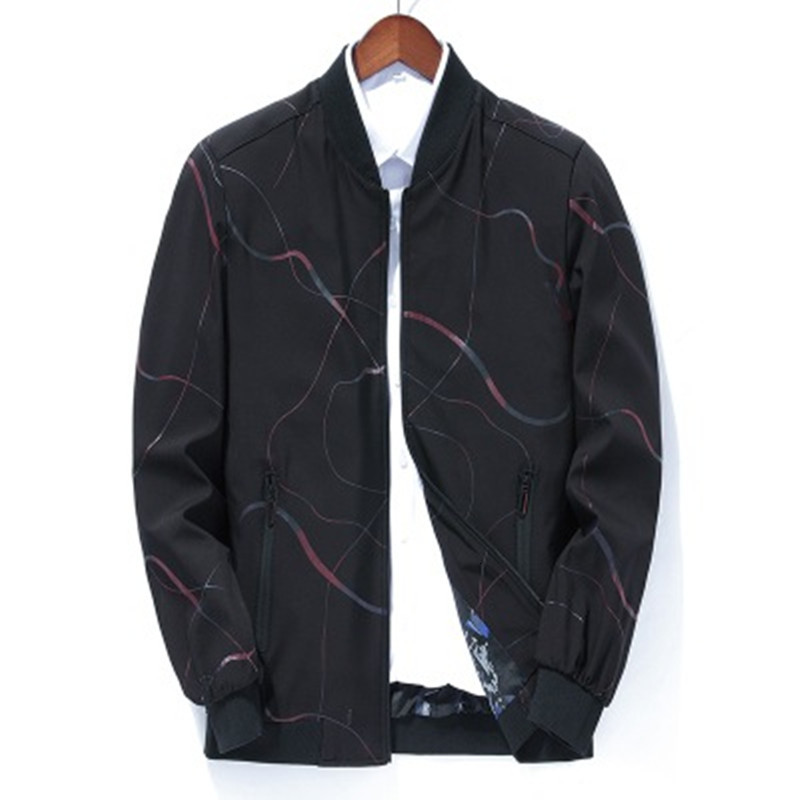 

2021 New Mens Casualty Sporting Thin Men's Slim with Business Jacket Size -3xl JVEZ, Navy blue.