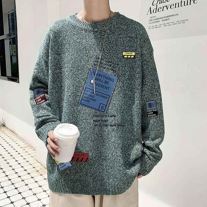 

Graffiti Knitted Pullover Sweaters Streetwear Hip Hop Casual Long Sleeve Turtleneck Knitwear Jumper Sweater Men Tops, Brown